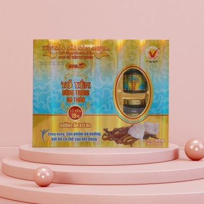 Tổ yến (18%) chưng sẵn – Đông trùng hạ thảo ĐAK
