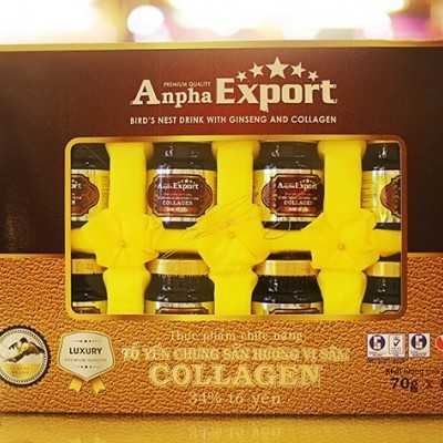 [34% Tổ Yến] Yến sào Anpha Export collagen hương vị sâm