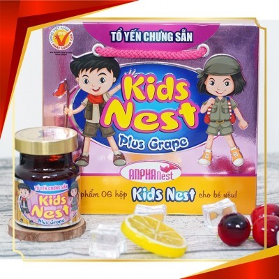 Tổ yến chưng sẵn Kids Nest hương nho