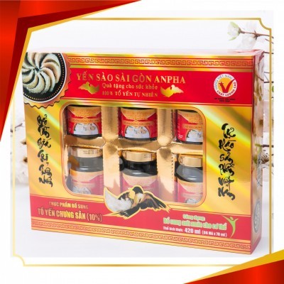 Tổ yến chưng sẵn đường phèn - 10% tổ yến (dạng lốc)